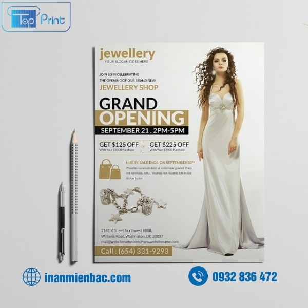 Tờ rơi khai trương shop quần áo
